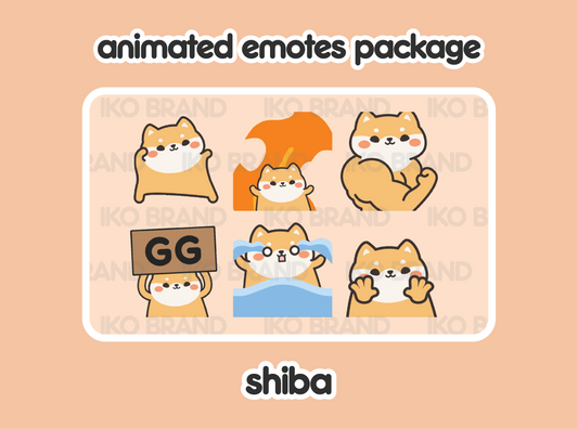 Shiba Animated Emotes 1
