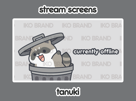 Raccoon Trash Animated Screen