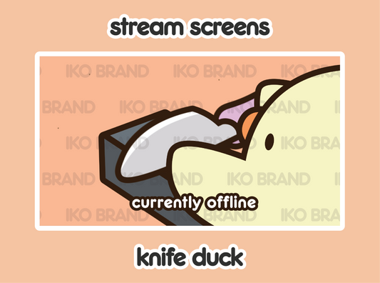 Knife Duck Animated Screen