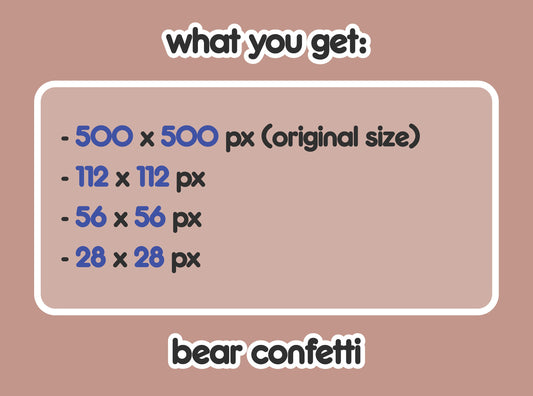 Bear Confetti Party Hype