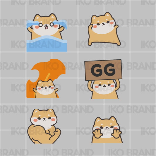 Shiba Animated Emotes 1