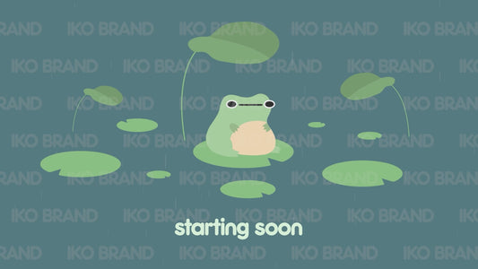 Frog Rain Animated Screen